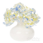 Vintage Milk Glass Vase (ruffle top design) 