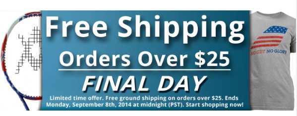 Limited Time Offer Free Ground Shipping